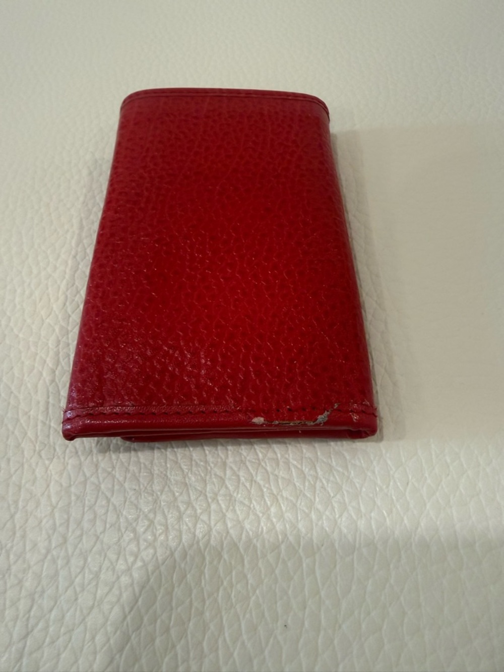 Vintage YSL Yves Saint Laurent Red Slim Wallet - Picture 7 of 10